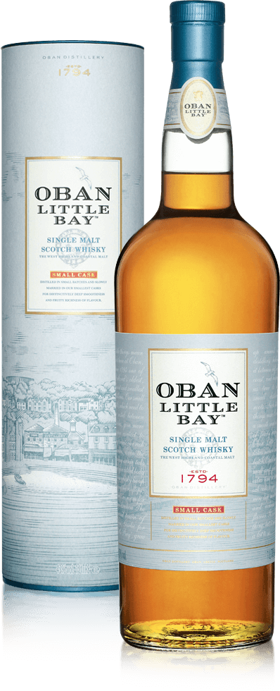 Oban Little Bay bottle with presentation box