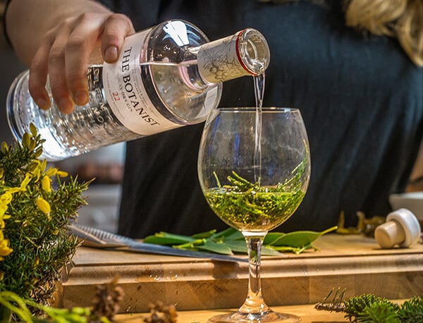 glass of The Botanist – Islay Dry Gin