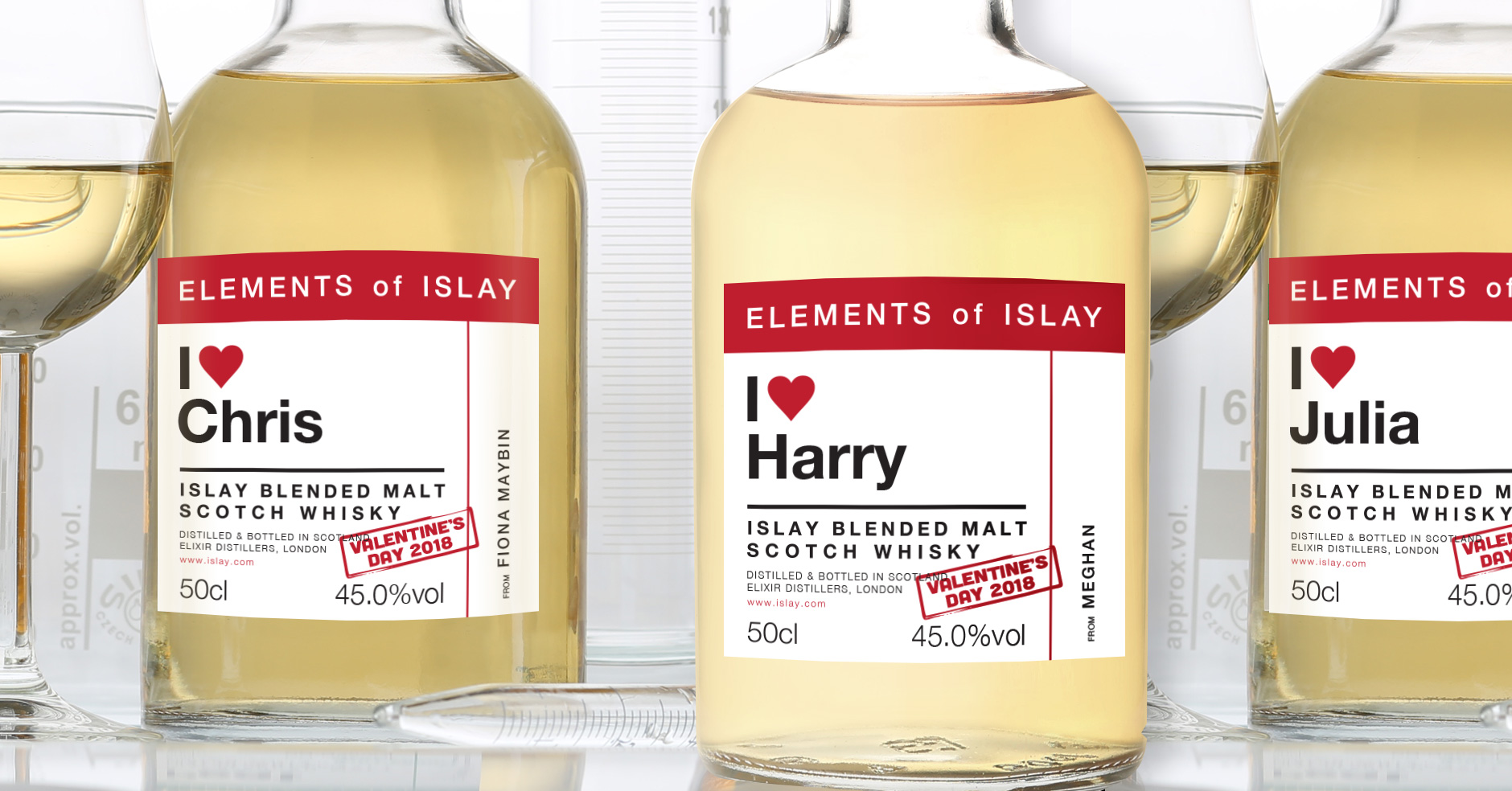 Personalised Elements Of Islay Peat labels : The Whisky Exchange