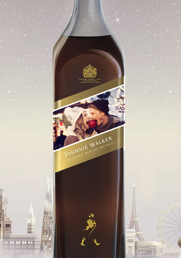 Johnnie Walker Double Black personalised bottle