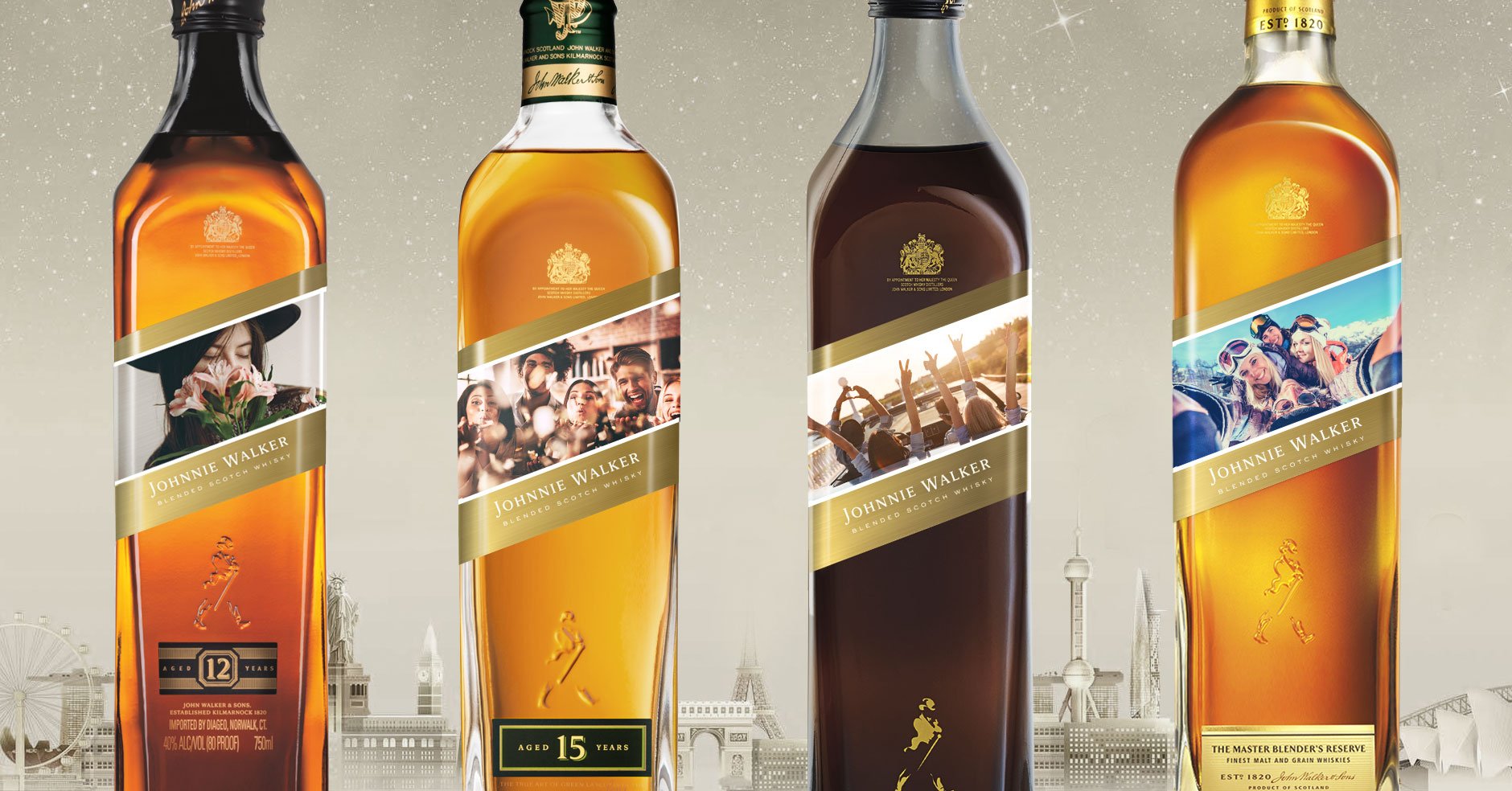 Personalised Johnnie Walker labels : The Whisky Exchange
