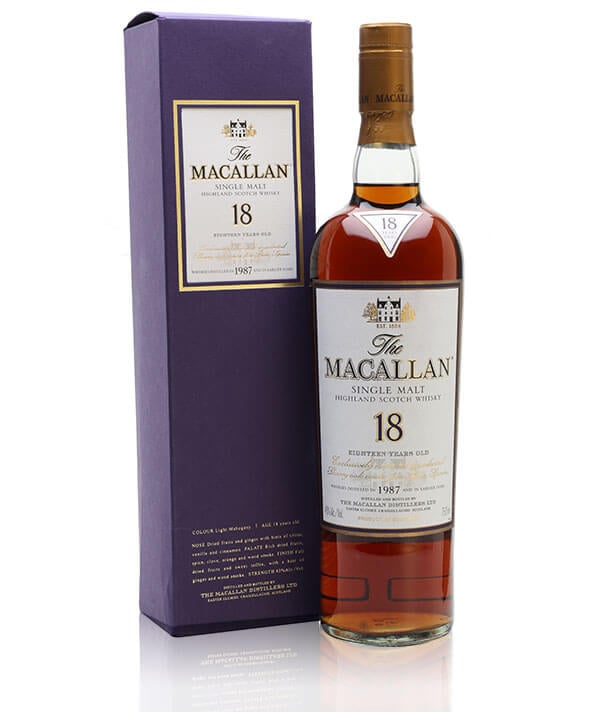 Macallan 18 Year Old Sherry Oak 1987