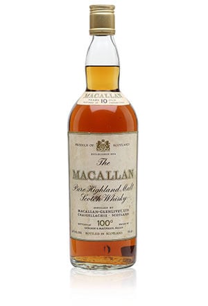 Macallan 10 Year Old / 100 Proof / Bot.1970s