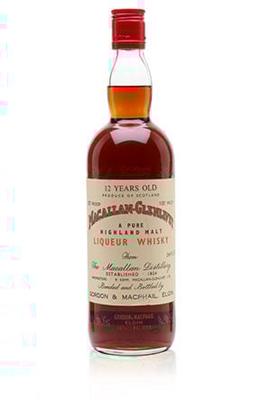 Macallan-Glenlivet 12 Year Old / 100 Proof / Bot.1960s