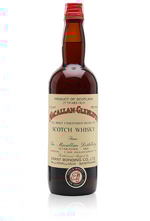 Macallan-Glenlivet 25 Year Old / 100 Proof / Bot.1960s
