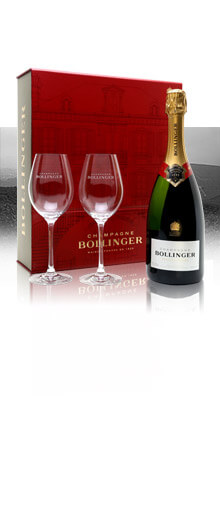 Bollinger Special Cuvee NV Champagne + 2 Glasses Pack