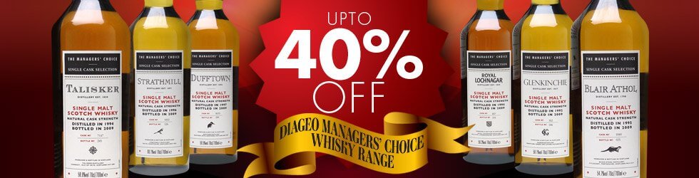 Up to 40% off the Diageo Managers' Choice range