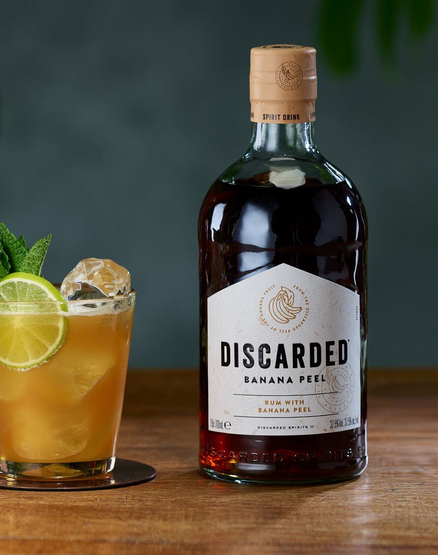 Discarded Rum with Banana Peel