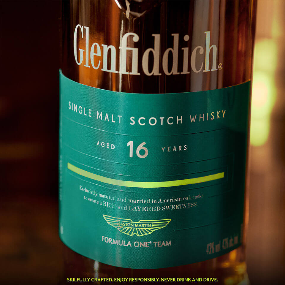 Glenfiddich 16 Year Old - Aston Martin F1 Scotch Whisky : The