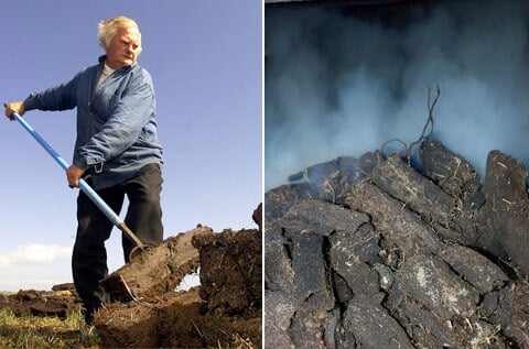 Peat is the main source of fuel on the island, and also gives most Islay whiskies their distinctive flavour