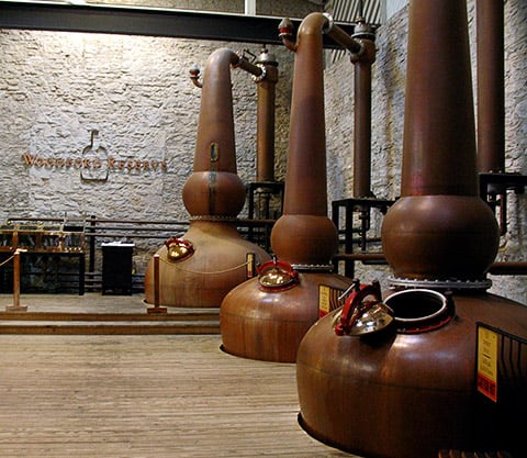 Woodford Reserve is the only bourbon producer to triple-distil its spirit