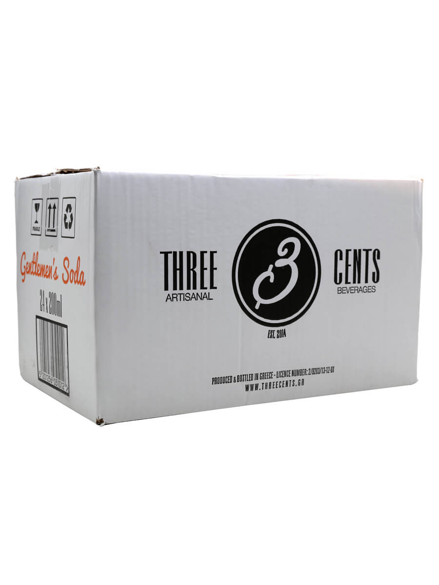 Three Cents Mandarin & Bergamot Soda / Case of 24 Bottles