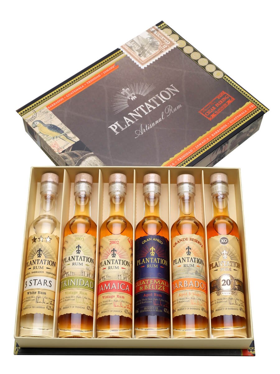Plantation Cigar Pack Gift Set 6x10cl The Whisky Exchange