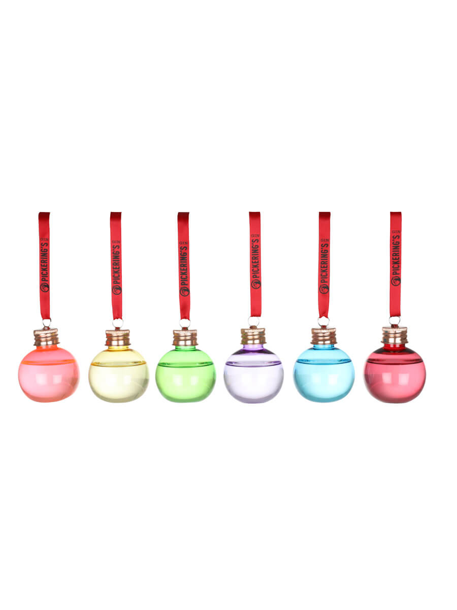 Pickering's Gin Christmas Baubles Set / 6x5cl