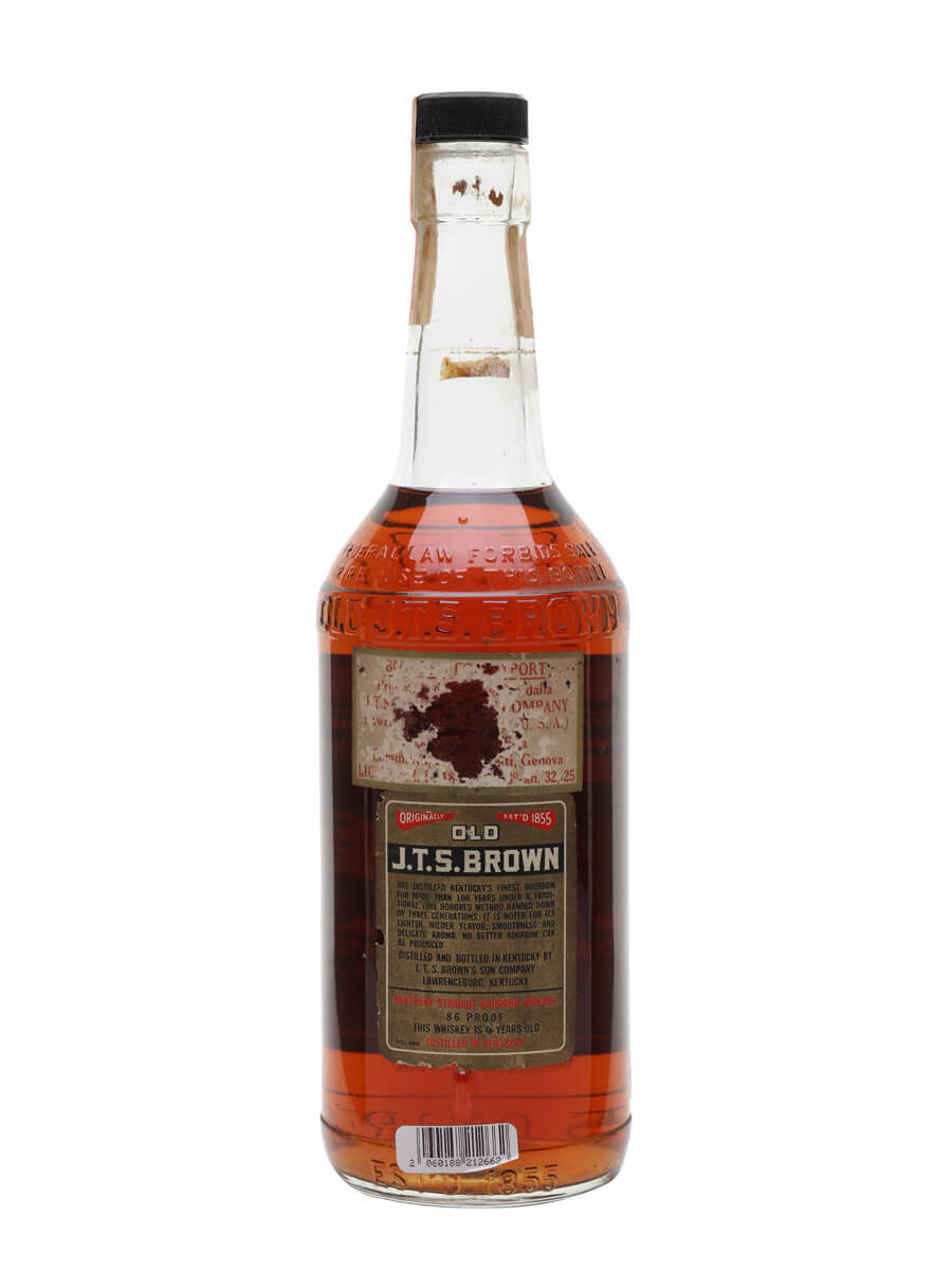 J.T.S Brown Bourbon 4 Year Old Bot.1960s The Whisky Exchange