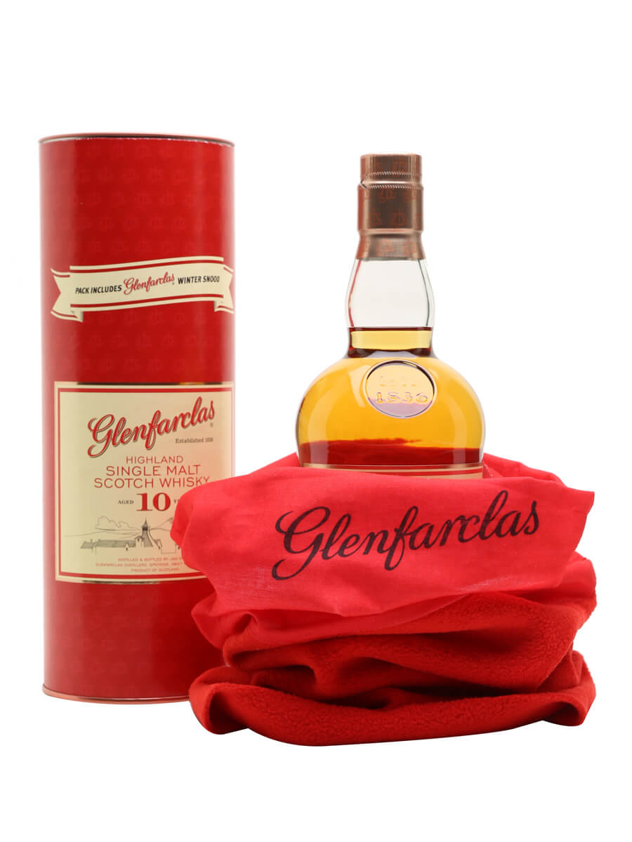 Glenfarclas 10 Year Old Gift Pack with Free Snood