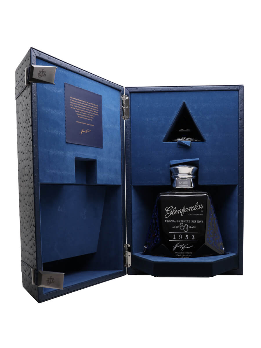 Glenfarclas 1953 / 63 Year Old / Pagoda Sapphire Reserve (Silver) / Magnum