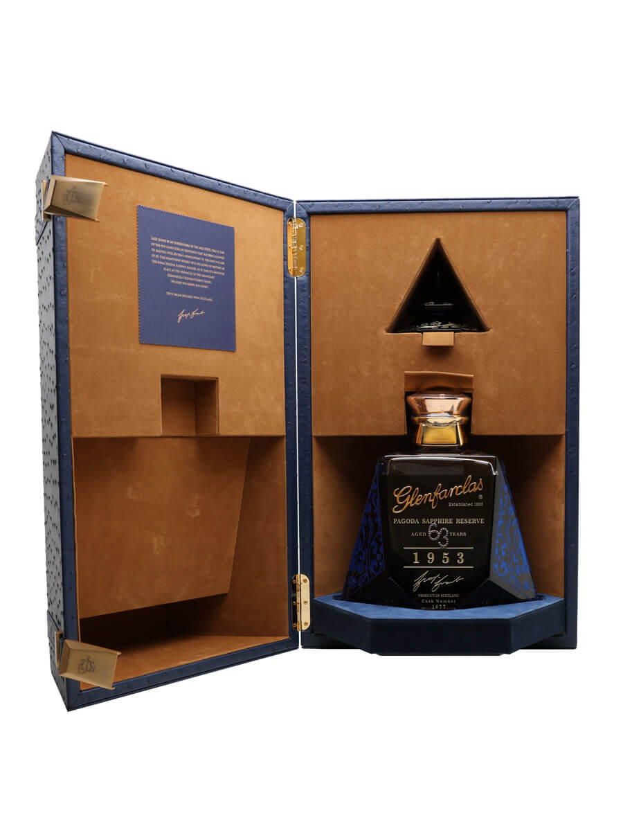 Glenfarclas 1953 / 63 Year Old / Pagoda Sapphire Reserve (Gold) / Magnum