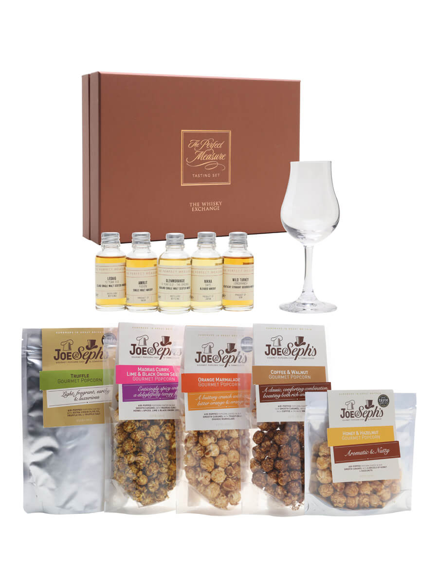 Whisky And Popcorn Pairing Tasting Set / 5x3cl Plus 5 Bags of Popcorn