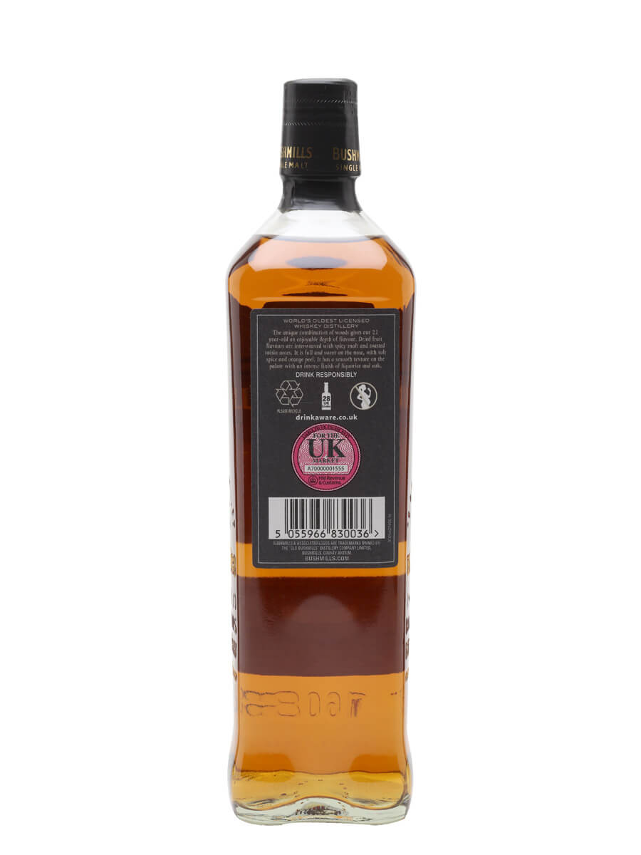 Bushmills 21 Year Old / Madeira Finish / Bot.2000s