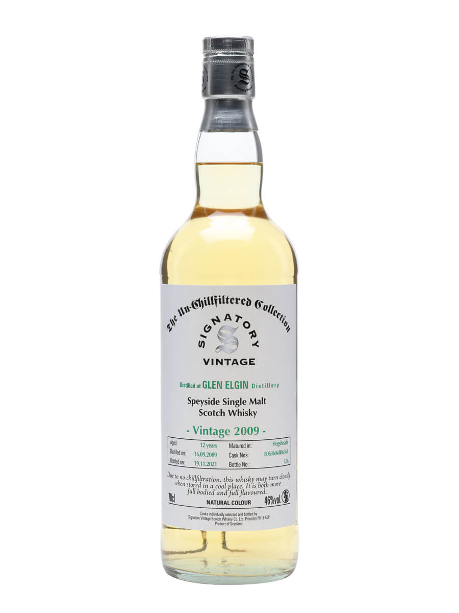 Glen Elgin 2009 / 12 Year Old / Signatory