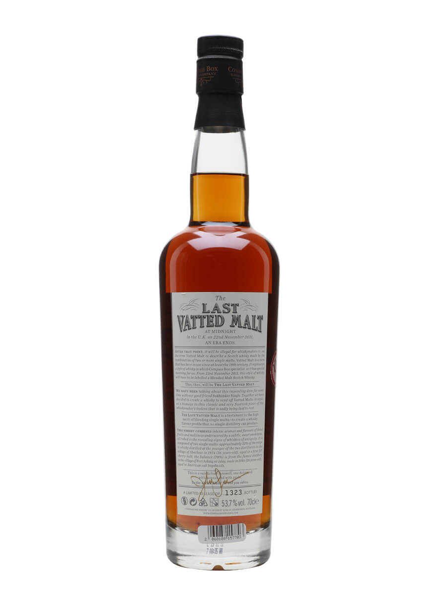 The Last Vatted Malt Compass Box The Whisky Exchange