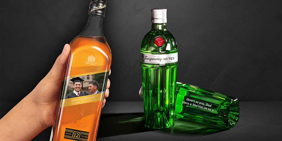 Personalised Gifts From Tanqueray and Johnnie Walker